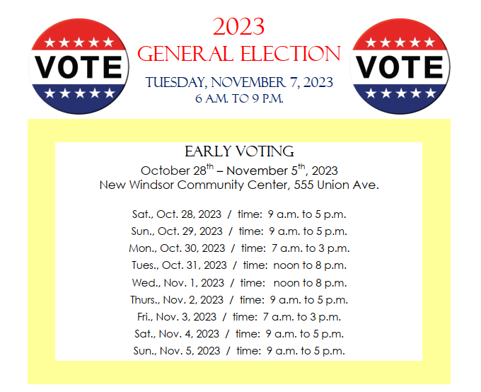 General Election Early Voting Location Information